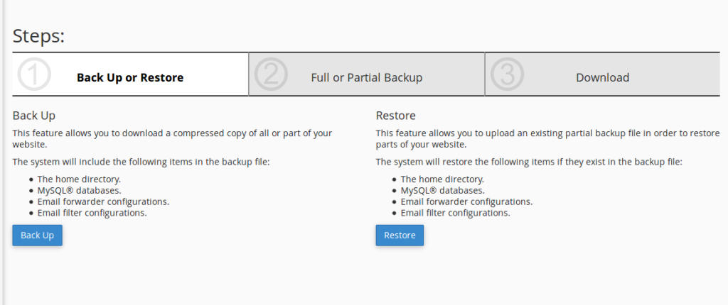 How To Restore Backup In cPanel ?