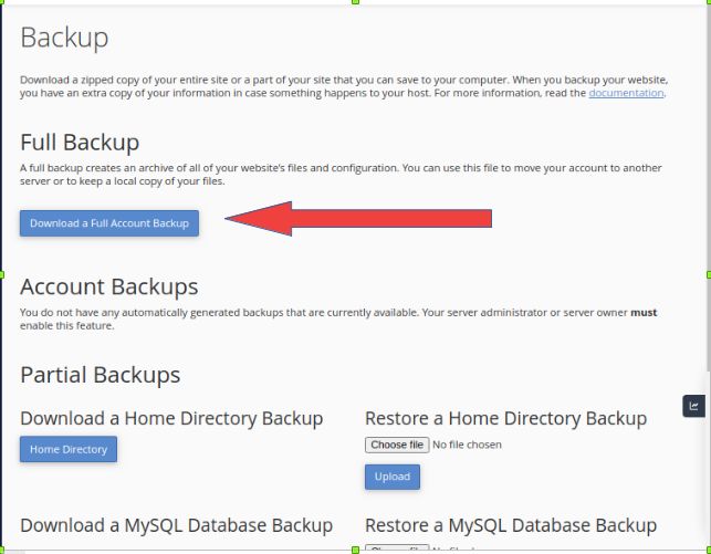 How To Configure Backups From Cpanel?
