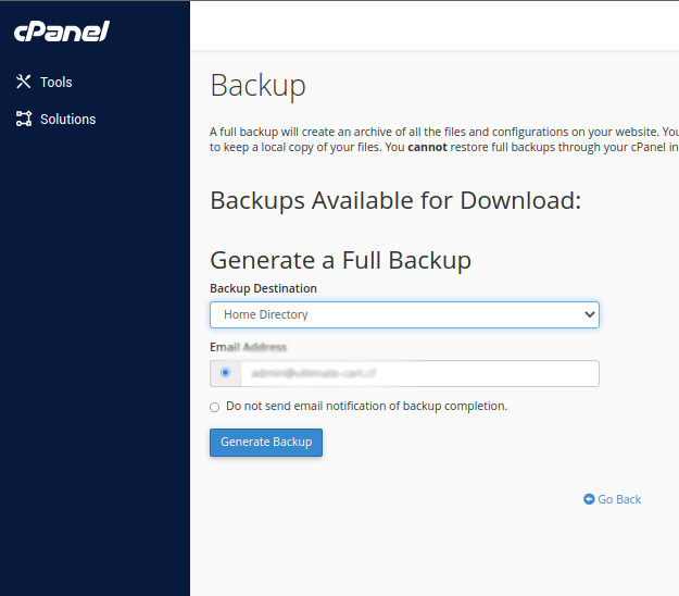 How To Configure Backups From Cpanel?
