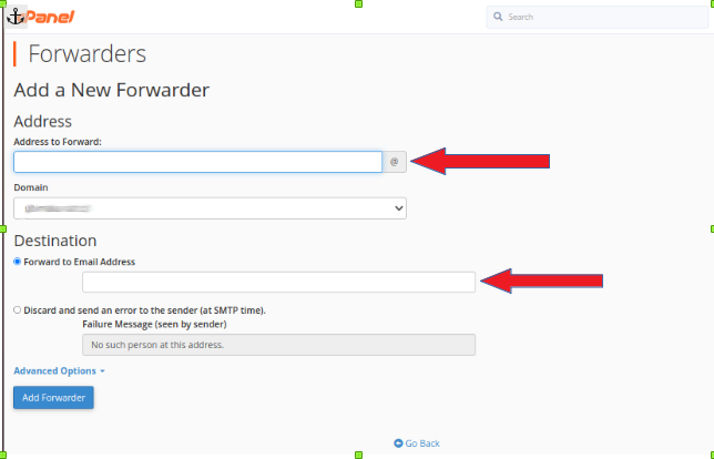 Email Forwarders In cPanel