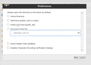 How to make a hidden file visible from the CPanel file manager